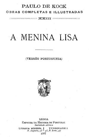 [Gutenberg 63195] • A menina Lisa